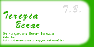 terezia berar business card